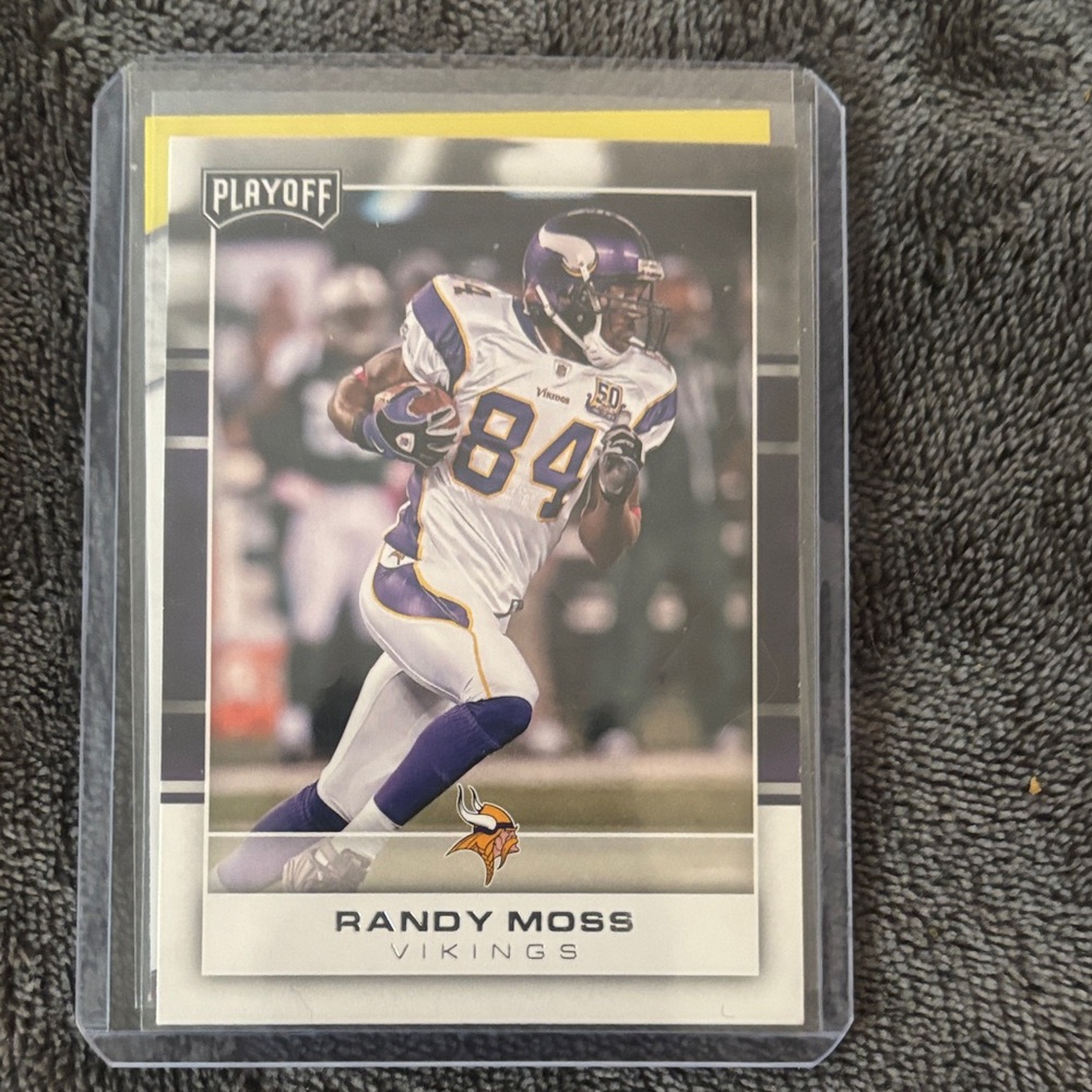 Randy Moss Vikings Playoff Trading Card